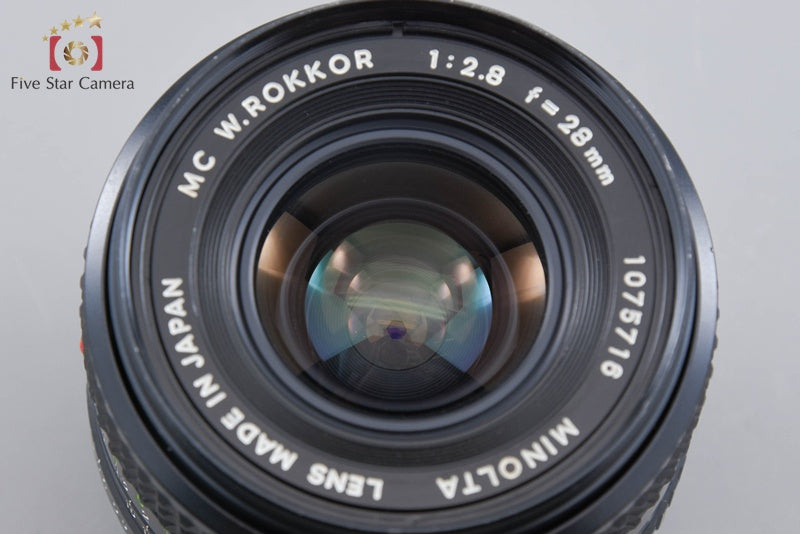 MINOLTA MC W.ROKKOR 28mm f/2.8