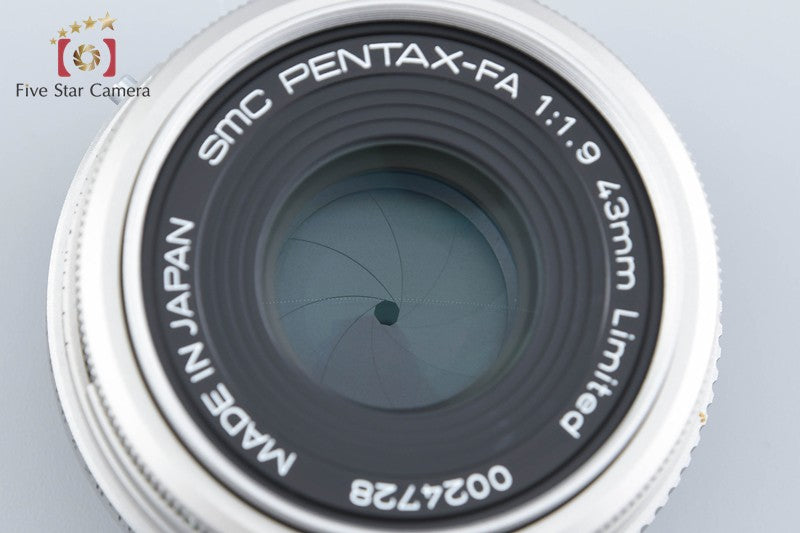 PENTAX SMC FA 43mm f/1.9 Limited Silver