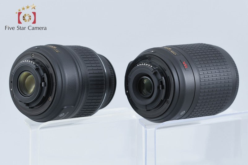 "Shutter count 2,901" Nikon D60 10.2 MP DSLR Camera 18-55 55-200 Lenses