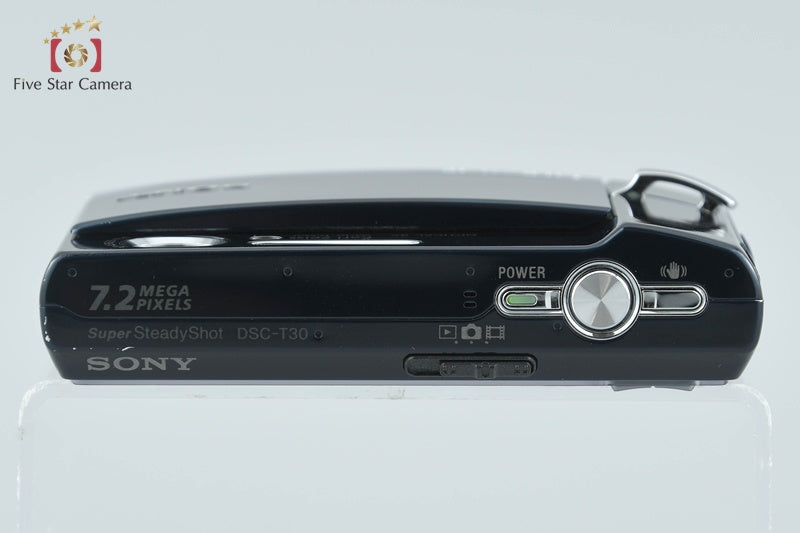 Sony Cyber-Shot DSC-T30 Black 7.2 MP Digital Camera [Japanese Language Only]