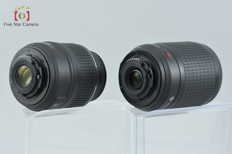 "Shutter count 2,292" Nikon D5000 12.3 MP DSLR Camera 18-55 55-200 VR Lenses