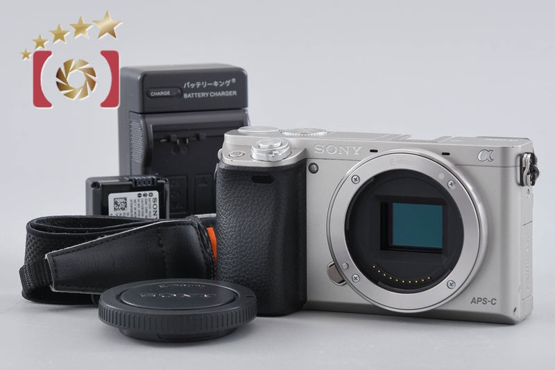 Sony Alpha α6000 ILCE-6000 Silver 24.3 MP Digital Camera [Multiple Languages]