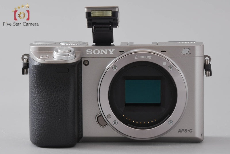 Sony Alpha α6000 ILCE-6000 Silver 24.3 MP Digital Camera [Multiple Languages]