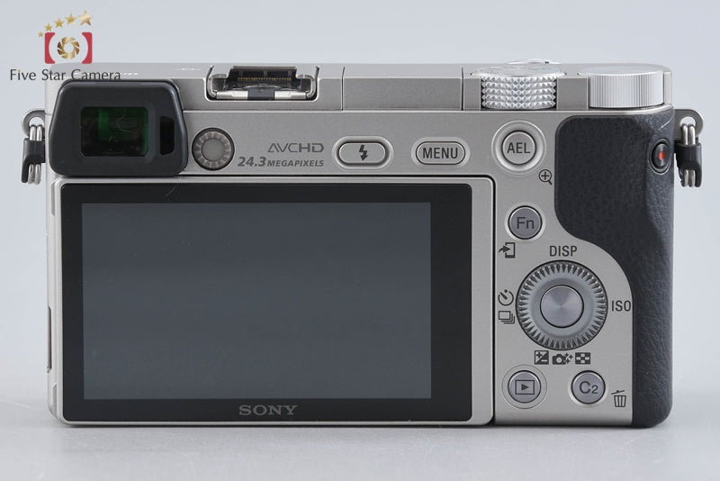 Sony Alpha α6000 ILCE-6000 Silver 24.3 MP Digital Camera [Multiple Languages]