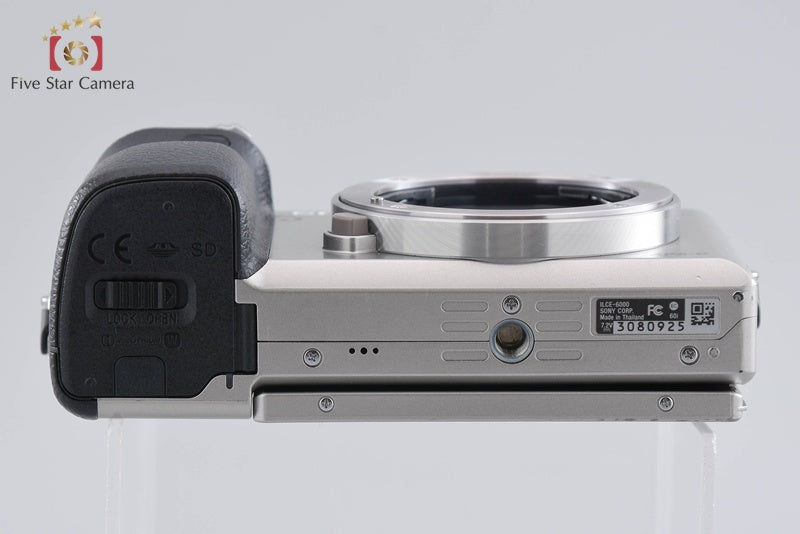Sony Alpha α6000 ILCE-6000 Silver 24.3 MP Digital Camera [Multiple Languages]
