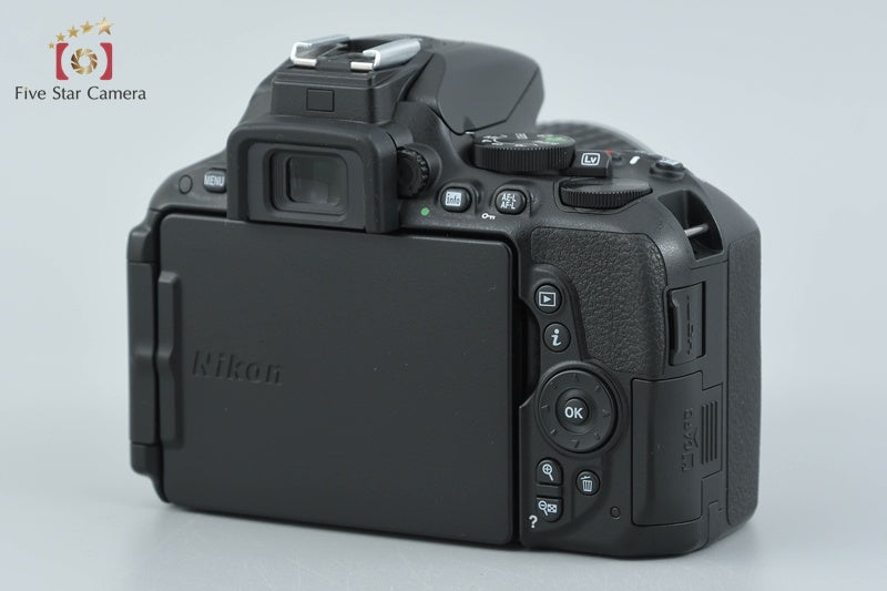 "Count 4,928" Nikon D5500 Black 24.2 MP Digital SLR Camera 18-55 VR II Lens