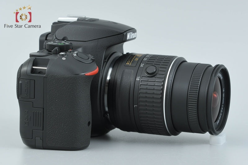 "Count 4,928" Nikon D5500 Black 24.2 MP Digital SLR Camera 18-55 VR II Lens