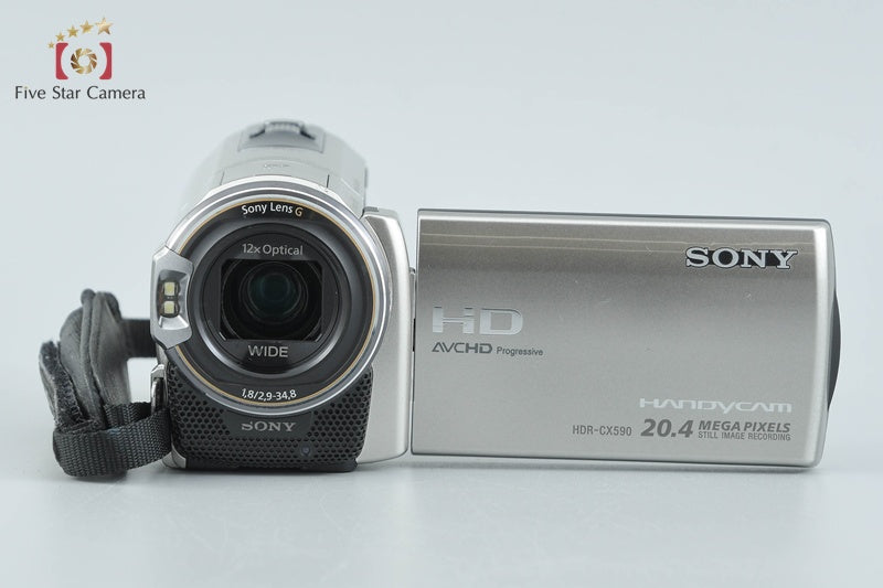 Sony HANDYCAM HDR-CX590V Silver Video Camcorder [Japanese Language Only]