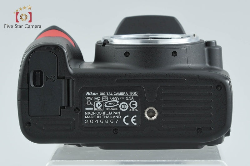 "Shutter count 3,167" Nikon D60 10.2MP Digital SLR Camera Body