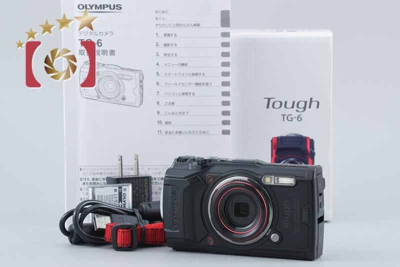 "Count 1,433" Olympus Tough TG-6 Black 12.0 MP Waterproof Digital Camera w/ Box