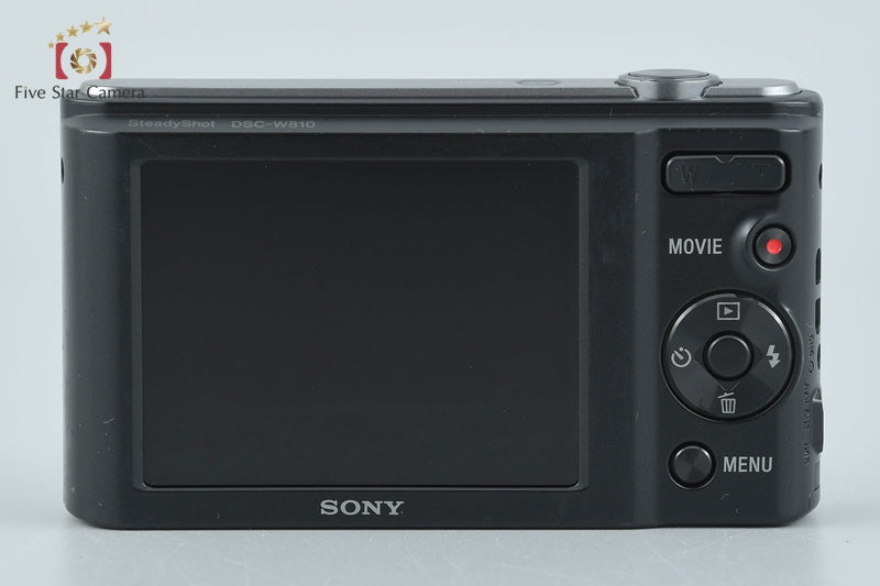 Sony Cyber-Shot DSC-W810 Black 20.1 MP Digital Camera [Japanese Language Only]