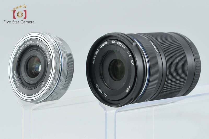 Olympus OM-D E-M10 Mark III Silver 16.1 MP 14-42 40-150 EZ Lenses w/ Box