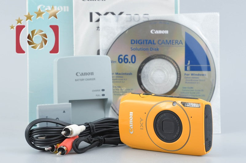 Canon IXY 30S Yellow 10.0 MP Digital Camera w/ Box