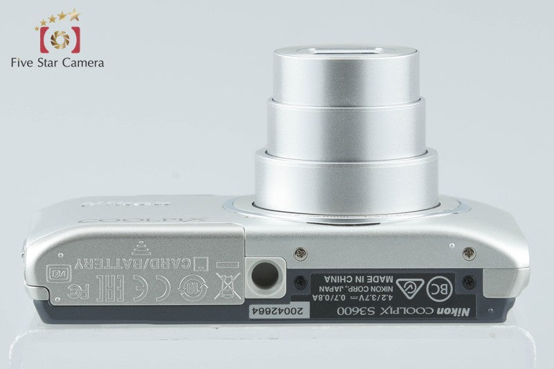 Nikon COOLPIX S3600 Crystal Silver 20.0 MP Digital Camera