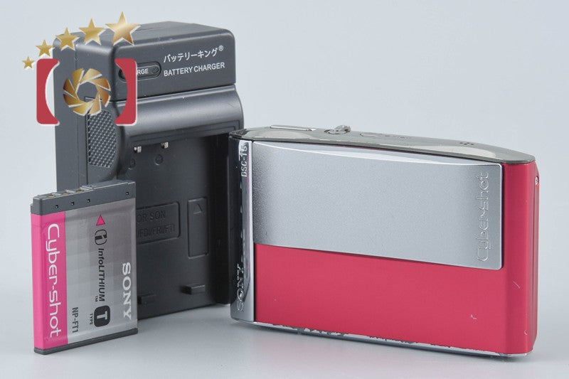 Sony Cyber-Shot DSC-T5 Red 5.1 MP Digital Camera [Japanese Language Only]