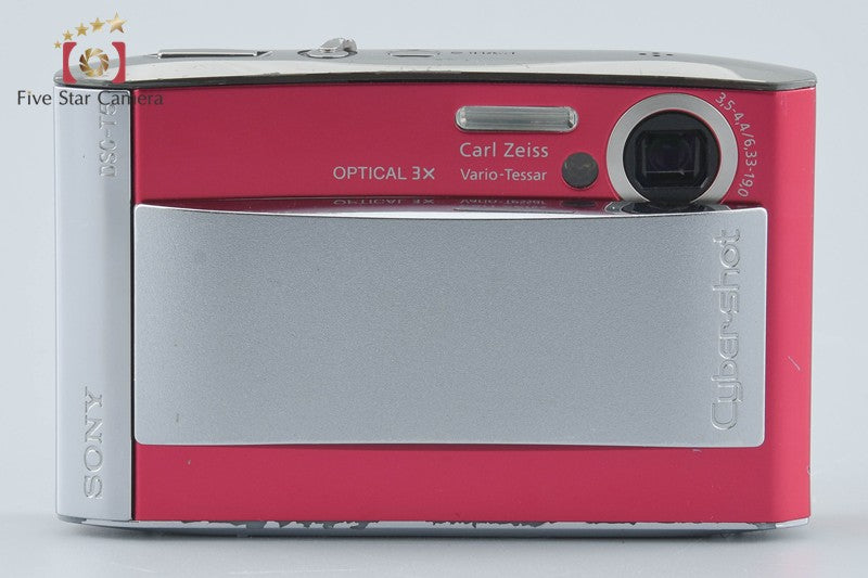Sony Cyber-Shot DSC-T5 Red 5.1 MP Digital Camera [Japanese Language Only]