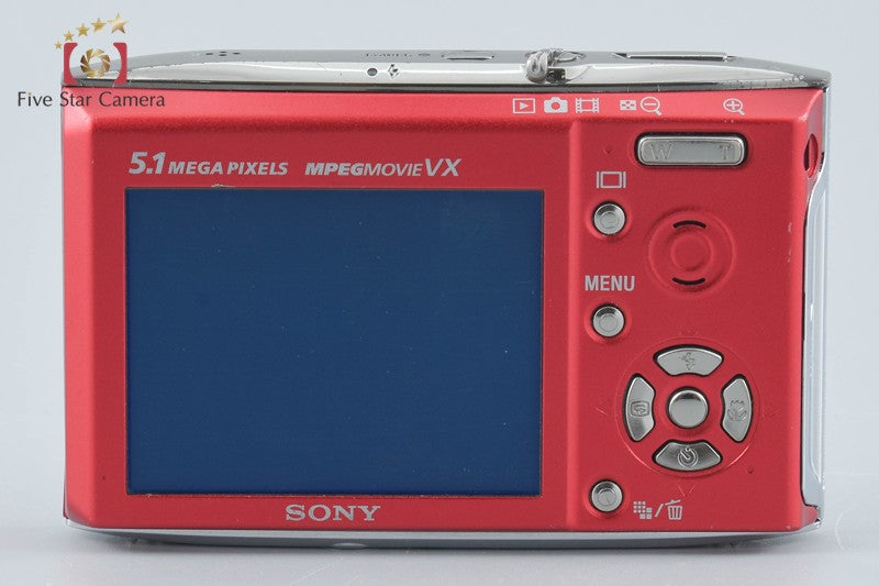 Sony Cyber-Shot DSC-T5 Red 5.1 MP Digital Camera [Japanese Language Only]