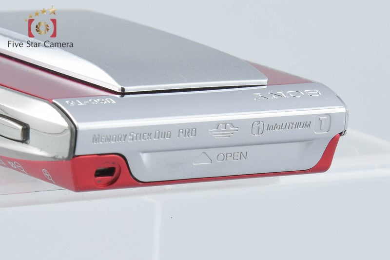 Sony Cyber-Shot DSC-T5 Red 5.1 MP Digital Camera [Japanese Language Only]