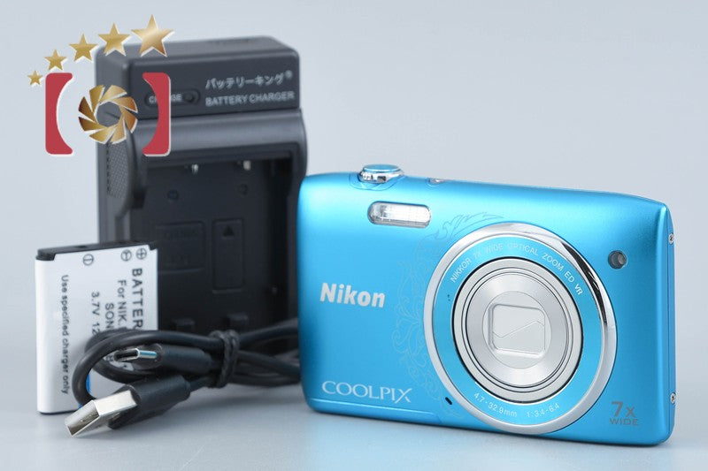 Nikon COOLPIX S3500 Oriental Blue 20.0 MP Digital Camera