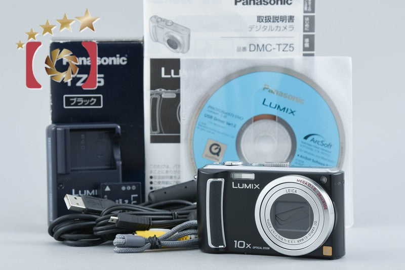 Panasonic LUMIX DMC-TZ5 Black 9.1 MP Digital Camera [Japanese Language Only]