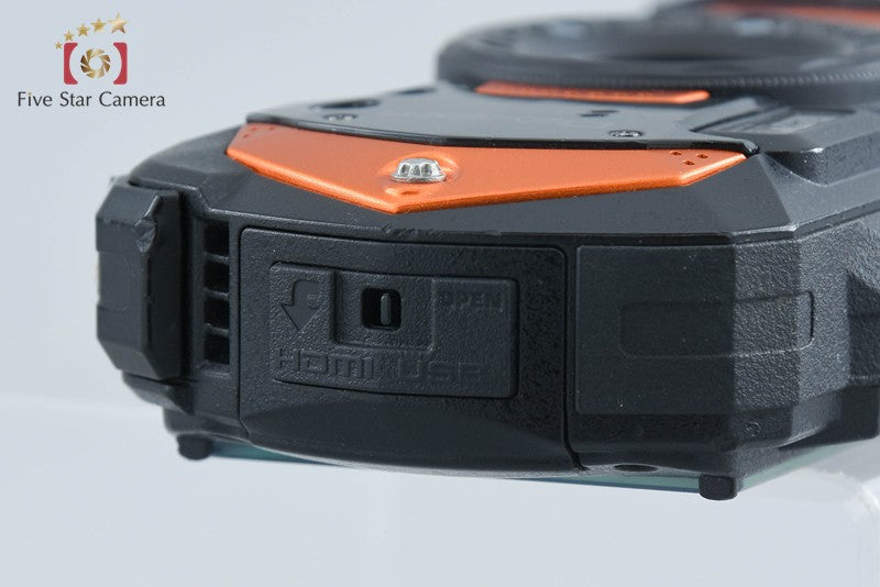 "Count 2,479" Ricoh PENTAX WG-70 Orange 16.0 MP Waterproof Action Camera