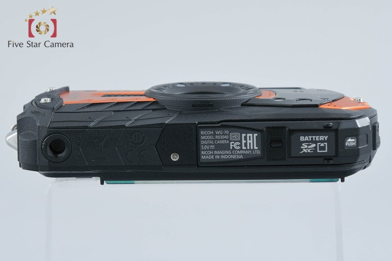 "Count 2,479" Ricoh PENTAX WG-70 Orange 16.0 MP Waterproof Action Camera