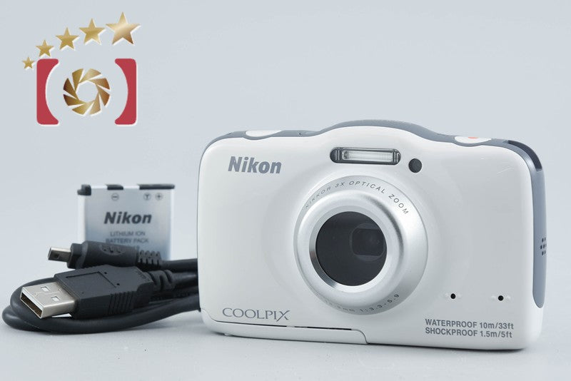 Nikon COOLPIX S32 White 13.2 MP Digital Camera