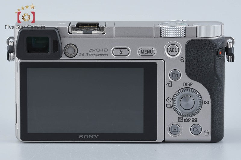 Sony Alpha α6000 ILCE-6000 Silver 16-50 55-210 Lenses [Multiple Languages]