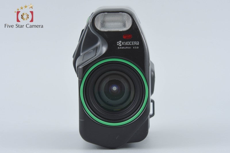 Kyocera Samurai X3.0 Green Point & Shoot Half Frame 35mm Film Camera