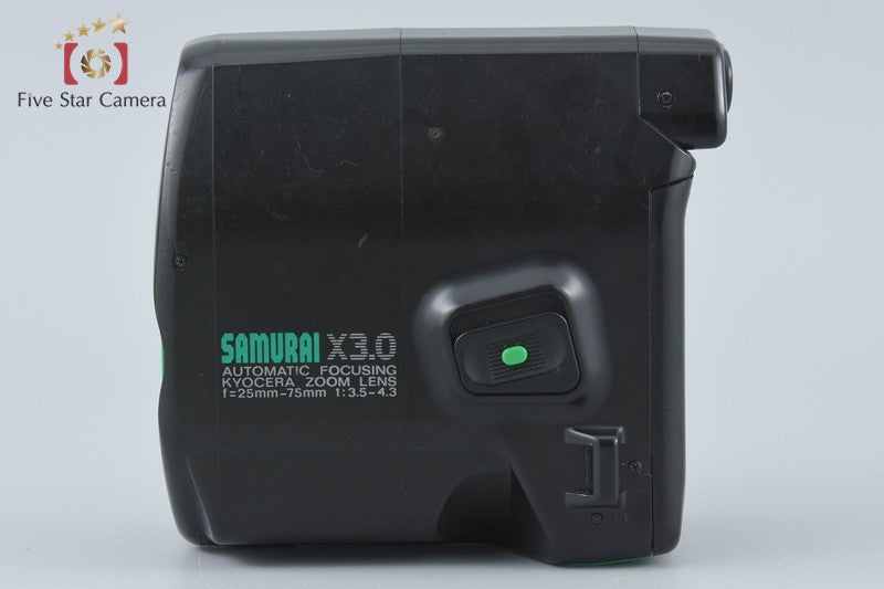 Kyocera Samurai X3.0 Green Point & Shoot Half Frame 35mm Film Camera