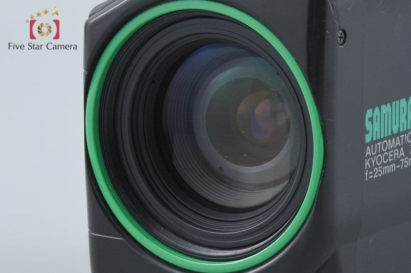 Kyocera Samurai X3.0 Green Point & Shoot Half Frame 35mm Film Camera