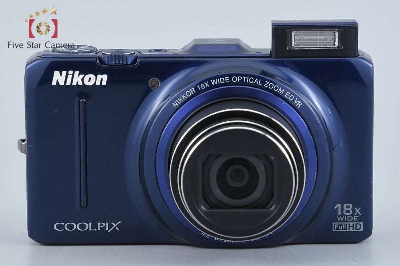 Nikon COOLPIX S9300 Navy Blue 16.0 MP Digital Camera w/ Box
