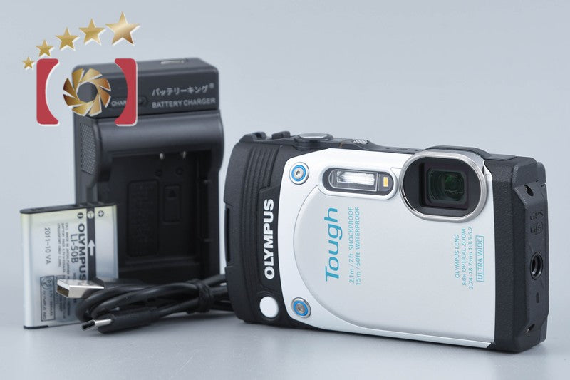 Olympus STYLUS TG-870 Tough White 16.0 MP Waterproof Digital Camera