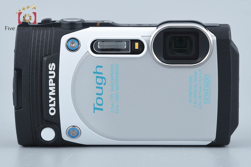 Olympus STYLUS TG-870 Tough White 16.0 MP Waterproof Digital Camera