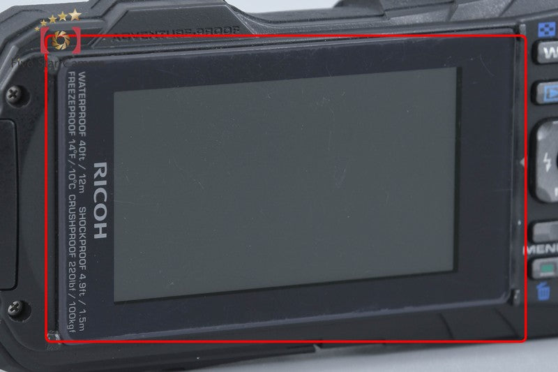 Ricoh PENTAX WG-30 Black 16.0 MP Waterproof Action Camera