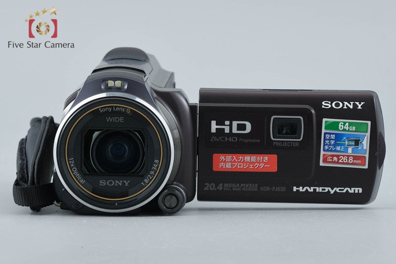 Sony Handycam HDR-PJ630V Brown Video Camera Recorder [Japanese Language Only]