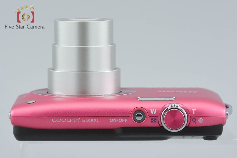 Nikon COOLPIX S3300 Strawberry Pink 16.0 MP Digital Camera