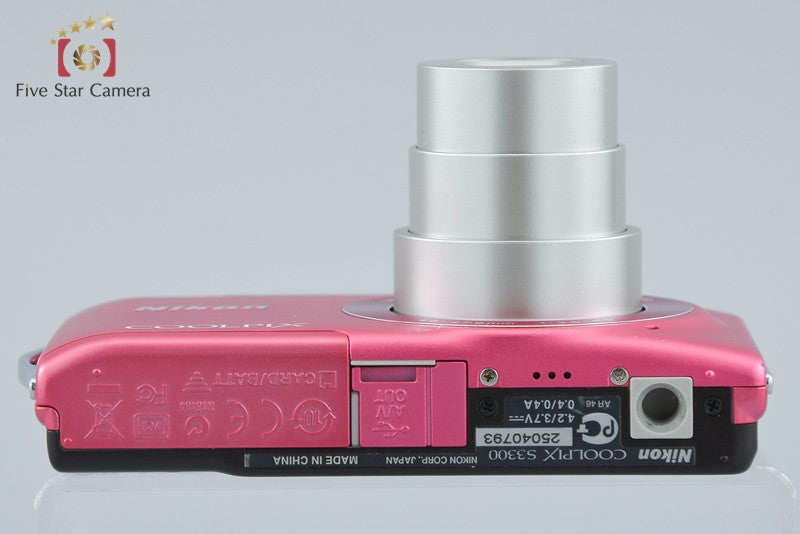 Nikon COOLPIX S3300 Strawberry Pink 16.0 MP Digital Camera