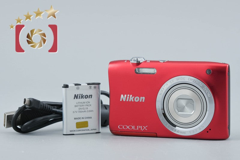 Nikon COOLPIX S2900 Red 20.1 MP Digital Camera