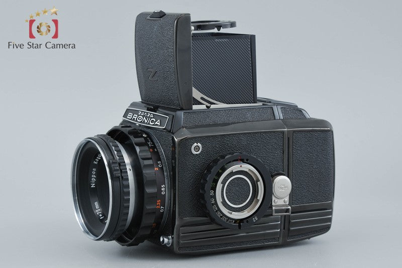 Zenza Bronica S2 Later Model Black + Nikon NIKKOR-P 75mm f/2.8