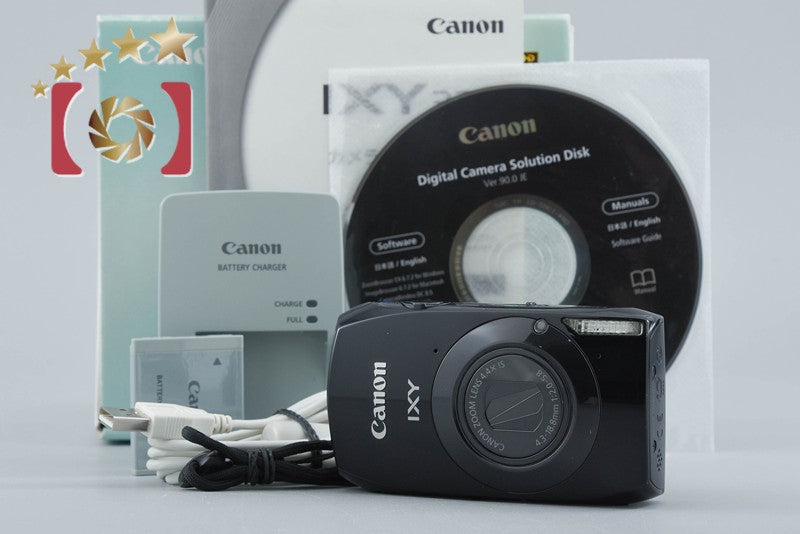 Canon IXY 32S Black 12.1 MP Digital Camera w/ Box