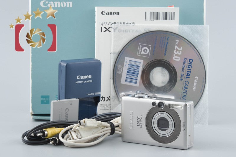 Canon IXY Digital 55 Silver 5.0 MP Digital Camera w/ Box