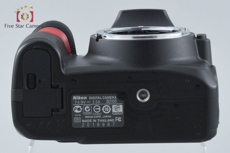 "Shutter count 2,418" Nikon D3100 Black 14.2 MP Digital SLR Camera Body
