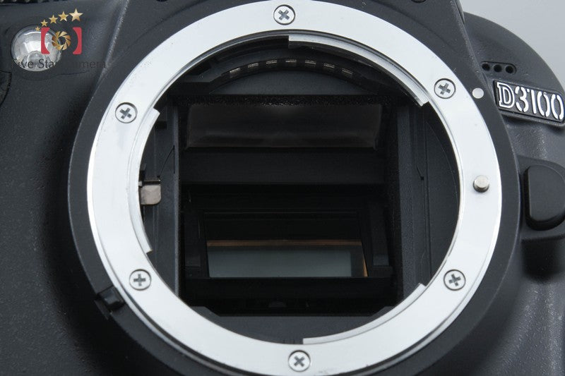 "Shutter count 2,418" Nikon D3100 Black 14.2 MP Digital SLR Camera Body