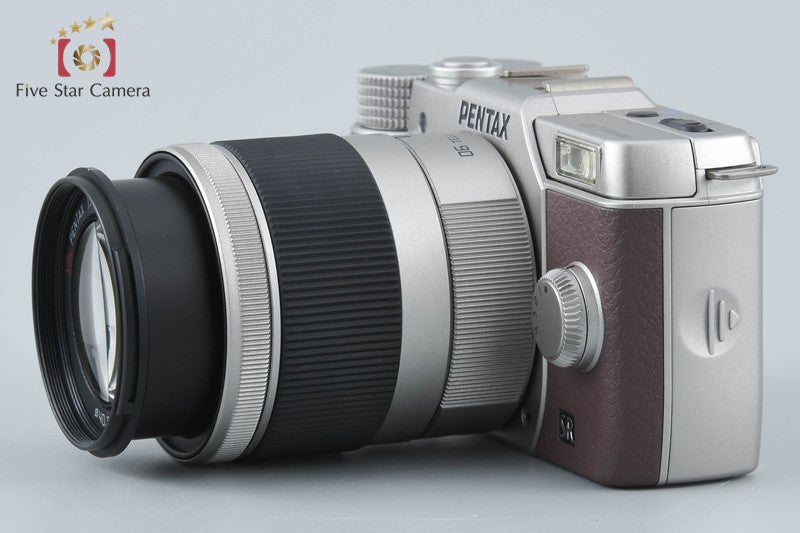"Shutter count 1,364" PENTAX Q10 Silver Brown 12.4 MP Digital Camera 15-45 Lens