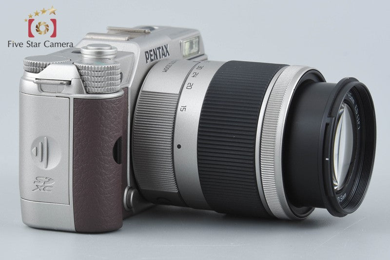 "Shutter count 1,364" PENTAX Q10 Silver Brown 12.4 MP Digital Camera 15-45 Lens