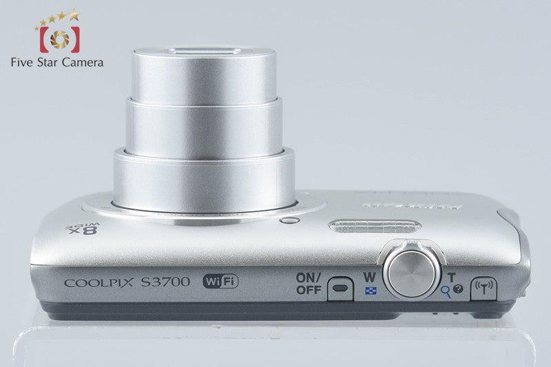 Nikon COOLPIX S3700 Silver 20.1 MP Digital Camera