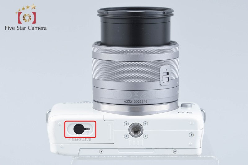 Canon EOS M10 White 18.0 MP Digital Mirrorless Camera 15-45 Lens
