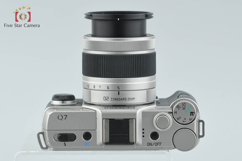 "Shutter count 3,916" PENTAX Q7 Silver 12.4 MP Digital Camera 5-15 Lens