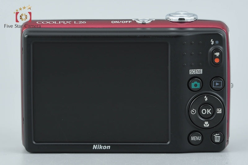 Nikon COOLPIX L26 Red 16.1 MP Digital Camera